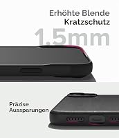 Ringke Onyx für iPhone 15 Plus Hülle, [Griffig] rutschfest Anti-Fingerabdruck Stoßfest Kratzfest Passgenau Stilvoll Handyhülle mit Präzisen Kameraausschnitten - Black – Ansicht 9