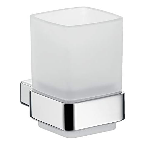 Soporte Cromado y Vaso de Cristal translúcido Emco Loft 237577 Cover