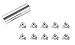 Accusize Industrial Tools 16ER AG60 Carbide Inserts, for External Threading Aluminum, 10 Pcs Set, 2600-0025x10