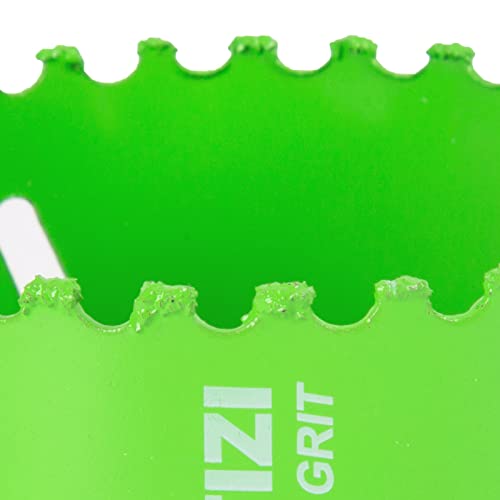 Hlofizi 4 Inch Carbide Grit Hole Saw For Recessed Lights And Dryer Vent, Cuts Through Stucco, Ceiling Old Plaster, Drywall, Cement Board, With 1-1/2" Depth, Up To 6X Faster #TOP4