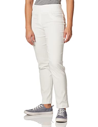 Ruby Rd. Women's Pull-On Solar Millennium Tech Super Stretch Pant, White, 16 #TOP2