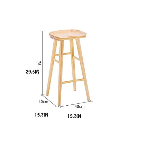 HWEI Sgabello Sgabelli a Barre in Legno Massiccio
