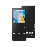 MP3 Player 32GB, MP3-MP4-Player mit Bluetooth 5.2, M12 Musik-Player mit Lautsprecher, FM-Radio, Video, Sprachaufzeichnung, E-Book, für Sport