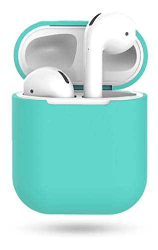 Case Capa Protetora Silicone Compatível com AirPods (Verde Agua)