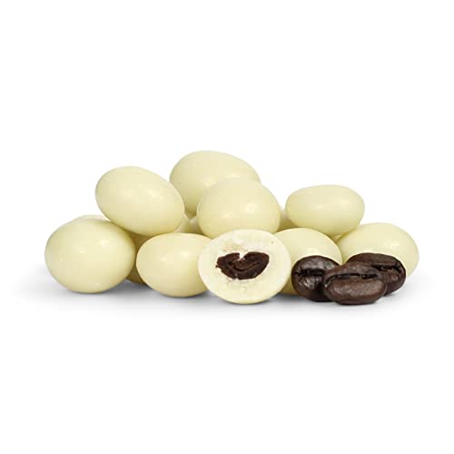 White Chocolate Covered Espresso Beans By Its Delish, 5 Lbs Bulk Bag | Kosher Dairy White Chocolate Coffee Beans Candy #TOP2