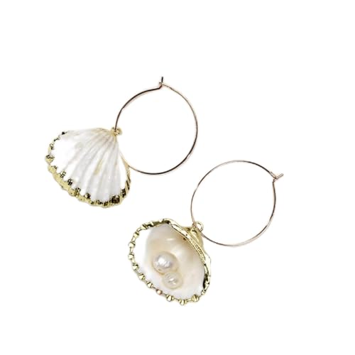 Boucles d'oreilles argent et conque marine, le cadeau idéal pour petite amie