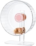 FunstersTail Hamsterrad, 30 cm, Magnetisches Laufrad für Kleintiere, Leise, Pfirsichrosa