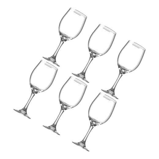 Zerodeko 6 Vasos De Cristal Copas De Cristal Higiénicas Para Fiesta Copas De Vino Blanco Copa De Whisky Copa De Cóctel Copas De Cóctel Multiusos Copas De Margarita Copas Grandes
