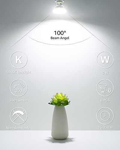 Le Bundle - 2 Items: 6 Packs Gu10 Led Light Bulbs & 2 Packs Refrigerator Light Bulbs #TOP4