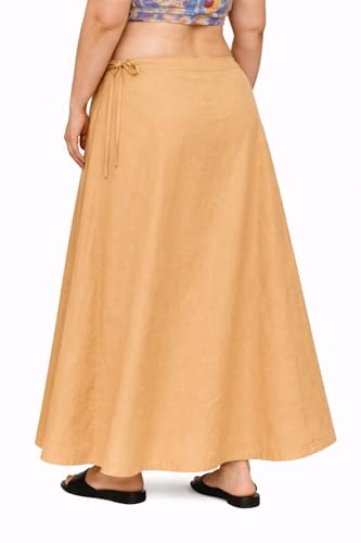 Image of CITIX Pure Cotton Petticoat for Woman Saree | Adujastable Drawstring Waist