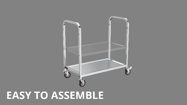 Amarite 3 Shelf Stainless Steel cart,400 lbs,1MM Thick，Serving cart with Wheels, Household, Service Trolley,360°Rotation Storage Shelf with Locking Wheels 29.5 * 15.7 * 37.4'' L*W*H S.