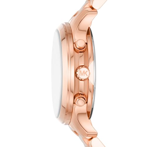 Michael Kors Runway Chronograph Rose Gold-Tone Stainless Steel Women's Watch (Model: MK7327) by Michael Kors - Used condition - Image 2