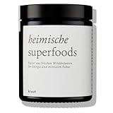 Kruut – Heimische Superfoods bio 70g – Wildkräuter Pulver mit Magnesium, Kalium aus Brennnessel, Löwenzahn, Giersch – Rohkost Nährstoffe Proteine