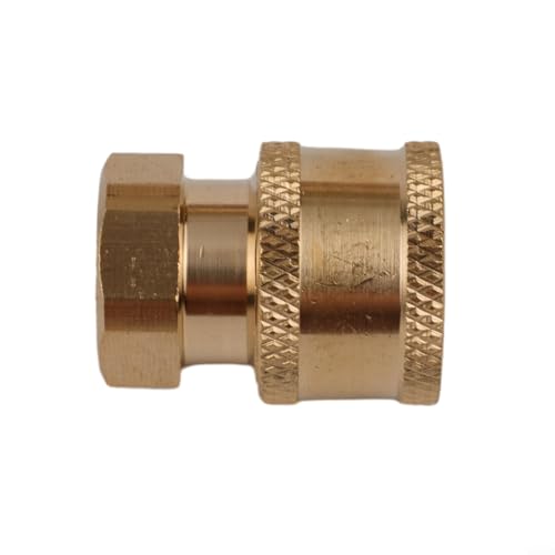 Gdfnmogo Adaptateur de tuyau de nettoyeur haute pression à dégagement rapide 6,35 mm pour raccord fileté femelle BSP 1/4, raccord en laiton durable pour équipement de nettoyage électrique extérieur