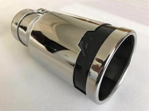 Tuyaux d'échappement voiture universel en acier inoxydable et carbone style loup