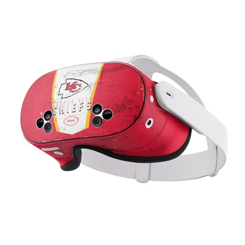 Meta Quest 3S skin Kansas City Chiefs autocollant protection vinyle NFL casque VR