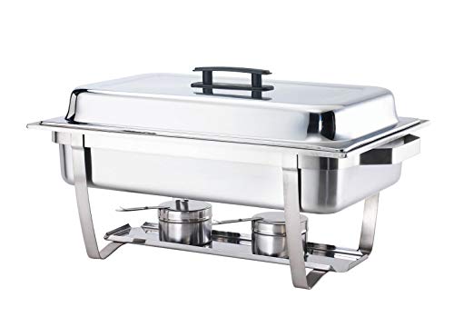 Bc-elec - F433-2 Speisenwärmer Buffetwärmer 2x GN1/2 bain marie mit Deckel, 60x37x29cm – Bild 4