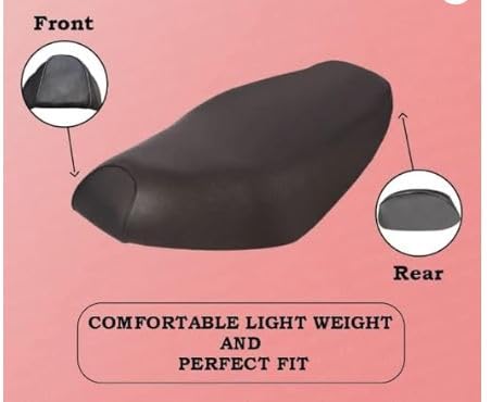 Image of Premium Water Resistant Universal Fit Scooter Seat Cover Durable Black Stretchable Protection Guard for Two Wheelers All Weather Dust and Sun Protection Skin (Black - 4)