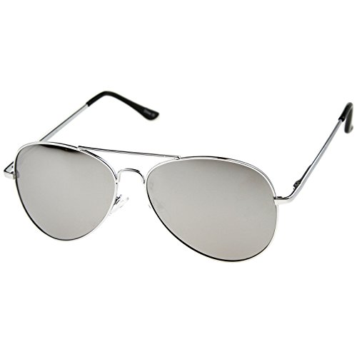 zeroUV FULL MIRROR Mirrored Metal Aviator Sunglasses2