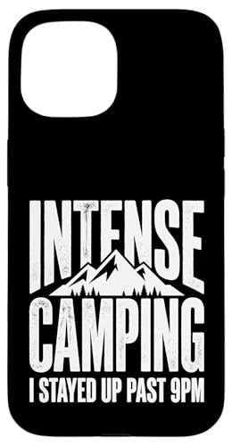 Intense Camping I Stayed Up Past 9PM �}�E���e�� �O���t�B�b�N �X�}�z�P�[�X iPhone 15 �p