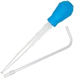 AREPK Aquarium Coral Feeder Fish Feeder Waste Clean Tool Manual Cleaner Water Changer Fish Tank Cleaning Tool Siphon Dropper Waste Remover Aquatic Bottom Feeder Pipette Aquarium