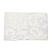 August Dream 6 Pcs Simple Wipe Clean Placemats Set of 6 Placemat for Kitchen Dinner Table Place Mats Dining Placemats Plastic Waterproof, Wipeable, Translucent (Big White Flower)