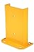 Vestil G8-12 Structural Steel Rack Guard, 4 Mounting Holes, 12-1/4" Height, Base Measures 10" x 6", Safety Yellow