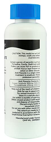 AquaCare Anti-Parasite 100ml - Fish Treatment for Tropical & Coldwater Aquariums - 100ml, 100g - Treat & Prevent Fish Diseases Caused by Protozoan Parasites - Image 6