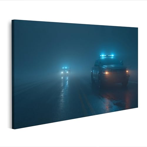 Vue de nuit dramatique tableau salon pour transformer un mur vide islandburner