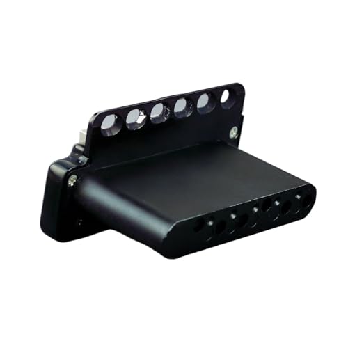 Guitare noire de salon pour composer et son chevalet trémolo en inox durable