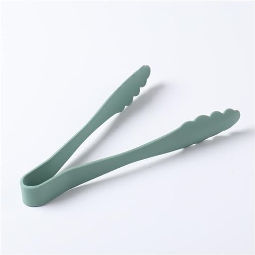 NICEIN® Silicone Kitchen Tongs, BPA-Free, Heat Resistant, Easy to Clean, Dishwasher Safe, Meat Tongs (Green, 24 cm)