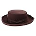 Old-Fashioned Wool Fedoras Top Hat for Travel Short Brimmed Hat Western Top Hat for Boy Man Adults Top Hat Royal Blue
