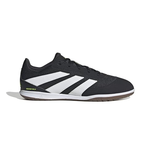 adidas Unisex Club Indoor Sala Football Boots, Core Black/Ftwr White/Lucid Lemon, 42 EU