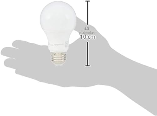 Miniatura 8 de Yaxa Basics - Bombillas LED A19, equivalente a 60 vatios, 9W de eficiencia energética, base estándar E26, blanco suave 2700K, regulable, vida útil