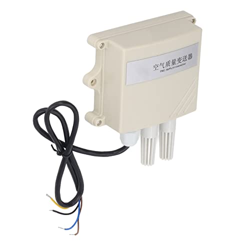 Industrial Air Quality Monitor, 4?20mA Wall Mounted High Accuracy IP65 Particle Dust Transmitter Sensor Dustproof Probe for Weather Station