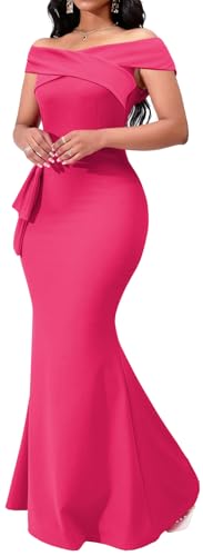 Image of VisiChenup Elegant Formal Dresses for Women Sexy Cocktail Wedding Guest Evening Party Long Maxi Dress