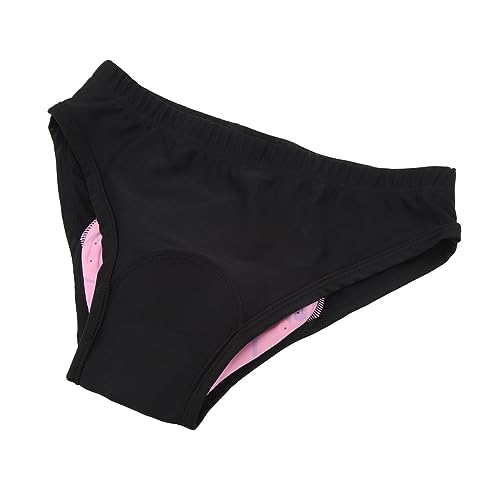 GLOGLOW Pantaloncini da Bici Imbottiti 3D da Donna Intimo, Slip da Bicicletta da Donna Neri Ad Asciugatura Rapida per Mountain Bike (M)