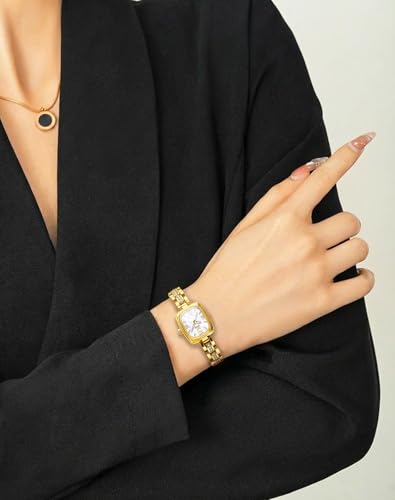Image of OLEVS Watch Gold Ladies Luxury Easy to Read Small Wrist Watches for Women | Original Import Dress Gift,Diamond,Easy to Read Chronograph women's Watch