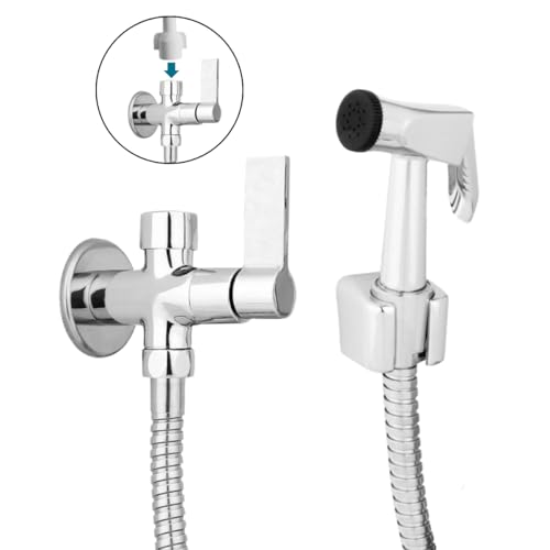 Ducha Higienica Banheiro Duas Saidas Chuveirinho Metal Cromado Intima Saída Extra para Sanitario