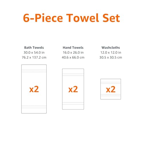 Set asciugamani in cotone AmazonBasics