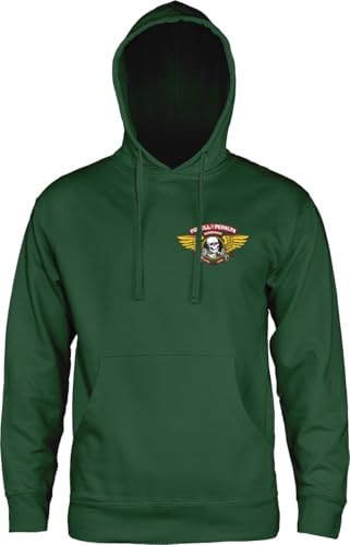 Powell Peralta Winged Ripper Hoody Sweatshirt, Alpine Green, Large3