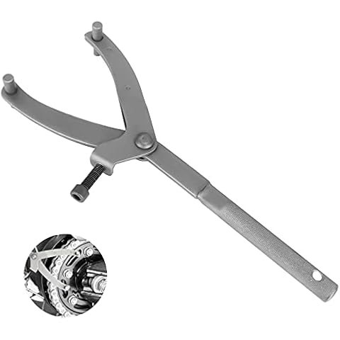 Motorcycle Clutch Spanner Flywheel Sprocket Spanner Wrench Motorcycle Adjustable Spanner Wrench Fly Wheel Clutch Hub Rotor Sprockets Spanner for Motorcycle Belt Pulley Removal Locking Cover