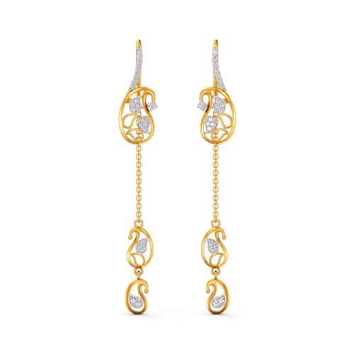 Image of Joyalukkas 22k (916) Purity BIS Certified Sui Daga Gold Earrings For Women
