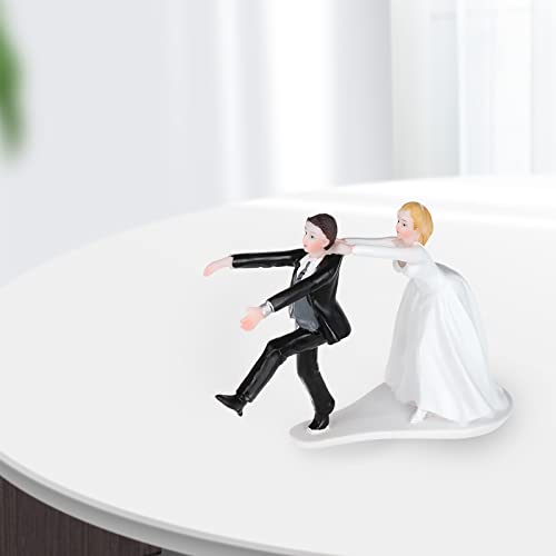 Wedding Cake Toppers, Resin Bride And Groom Figurine, Couple Romantic Funny Cake Decoration #TOP3