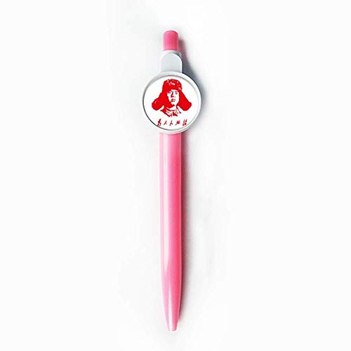Stylo à bille rétractable bleu Lei Feng Serve People pour écritures fluides