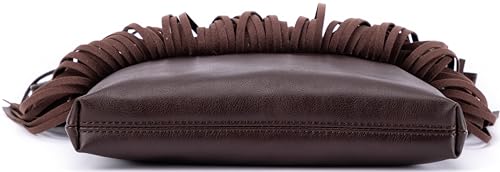 Image of B BRENTANO Vegan Fringed Crossbody Bag with Studs