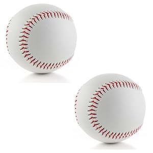 Tballs Training Baseballs Sponge Rubber Core, Reduced Impact Kids Safety Baseballs, Unmarked Tee Ball Practice Baseball for League Play, Pitching, Hitting, Fielding, Autograph, Gifts