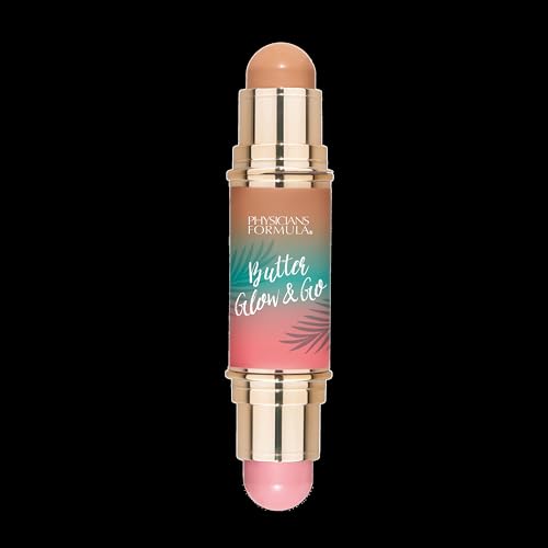 Image of Physicians Formula Butter Glow & Go Multiuse Stick, Ultra-Creamy Radiant Finish Formula with Murumuru Butter, Vegan & Cruelty-Free- Beachy Pink