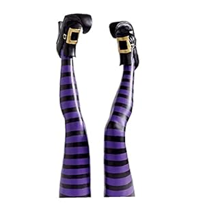 TongICheng Halloween Heks Benen, Halloween Heks Craft, Prop Wicked Heksen Voeten, Gevulde Heks Halloween Decoraties Voor…