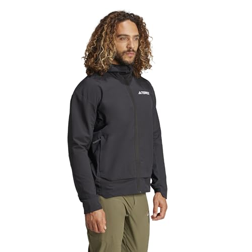 adidas Men's Terrex Multi Soft shell Jacket, Black, L - Image 4